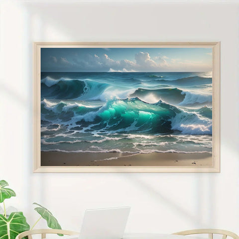5DDIY Diamond Painting Set  Full Diamond Round Water Diamond Art